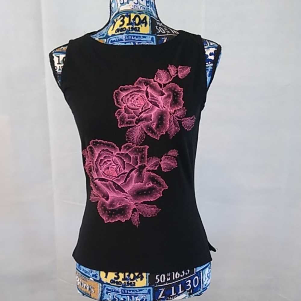 A. Byer sleeveless black top